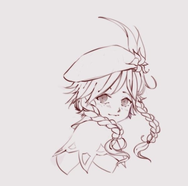 Геншин Импакт черно белые