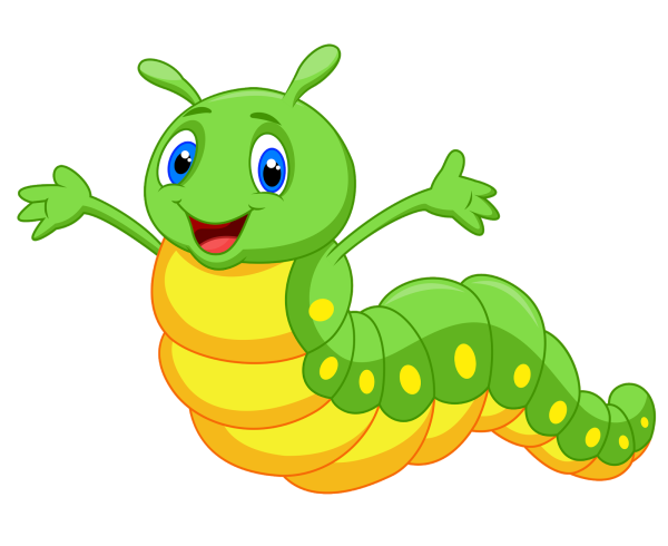 Мультяшные гусеницы