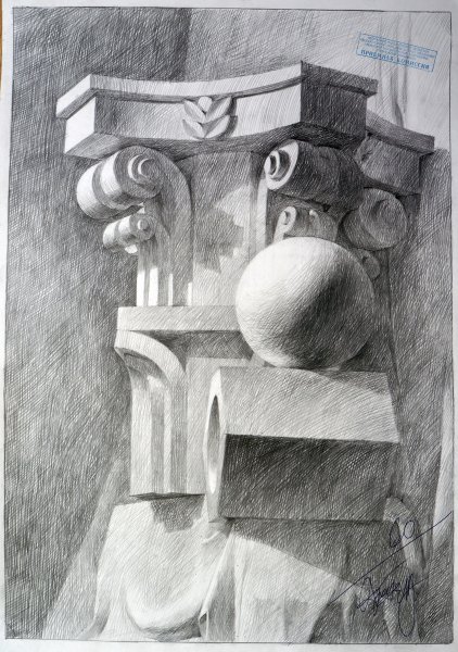 КГАСУ конструктивный рисунок