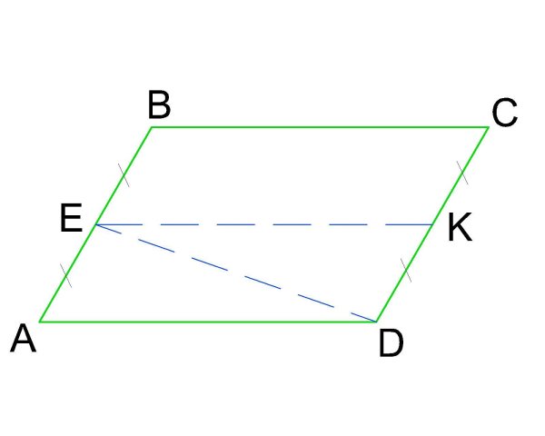 Нарисуйте параллелограмм