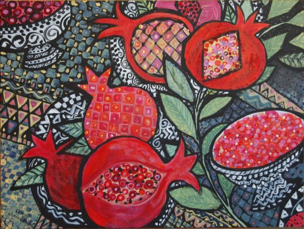 Грузинский орнамент гранат