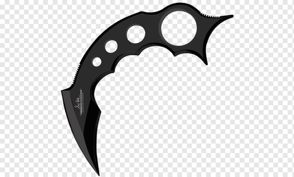 Чертёж ножа керамбит из фанеры