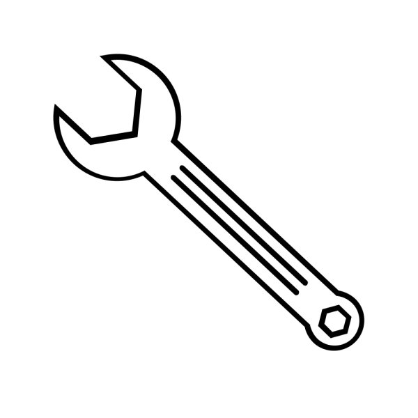 Гаечный ключ рисовать