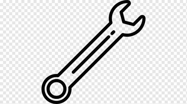 Гаечный ключ трафарет