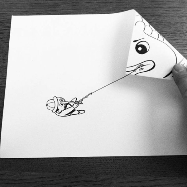 Прикольные рисунки на бумаге