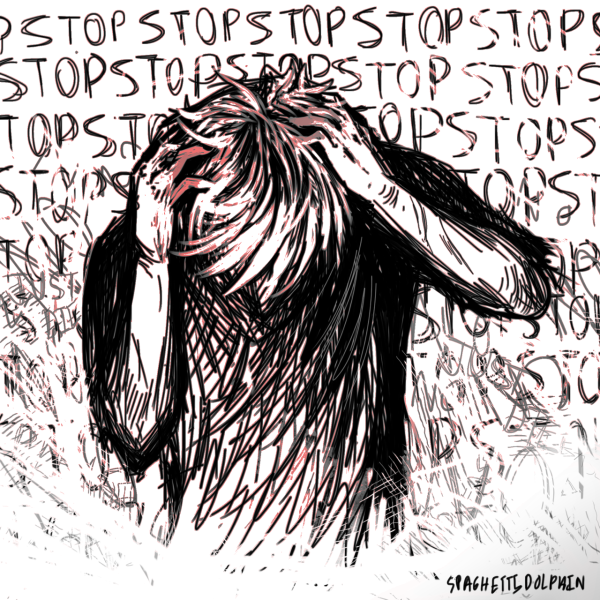 Девушка с сигаретой арт