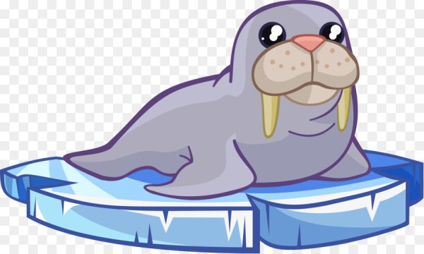 Морж мультяшный