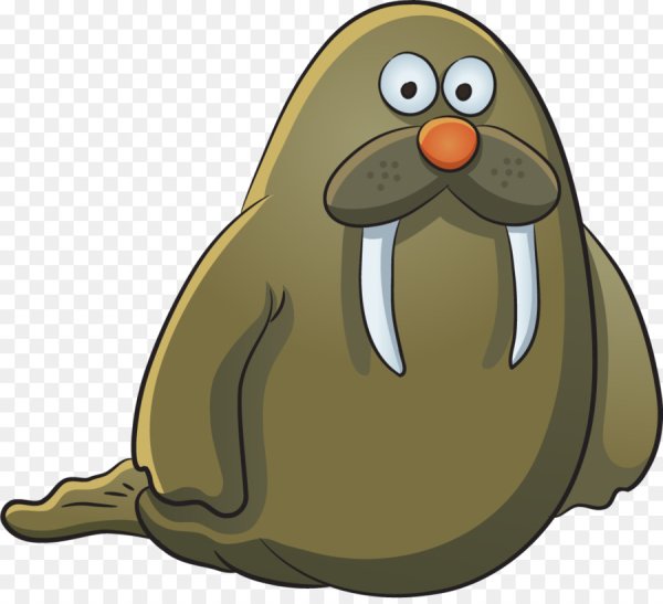 Морж мультяшный