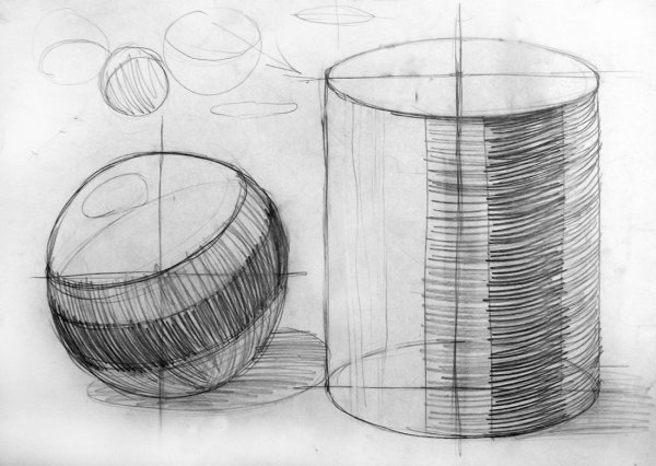 Цилиндр карандашом