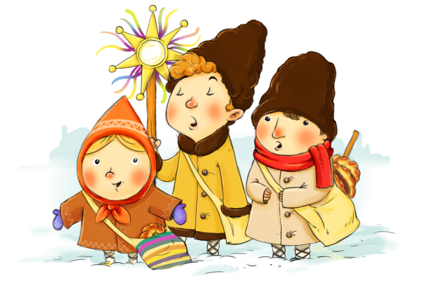 Коляда на прозрачном фоне