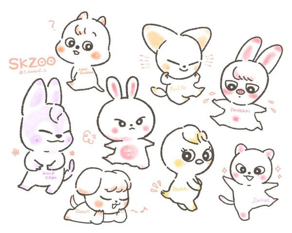 SKZOO персонажи