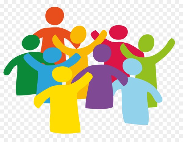 Общество на прозрачном фоне