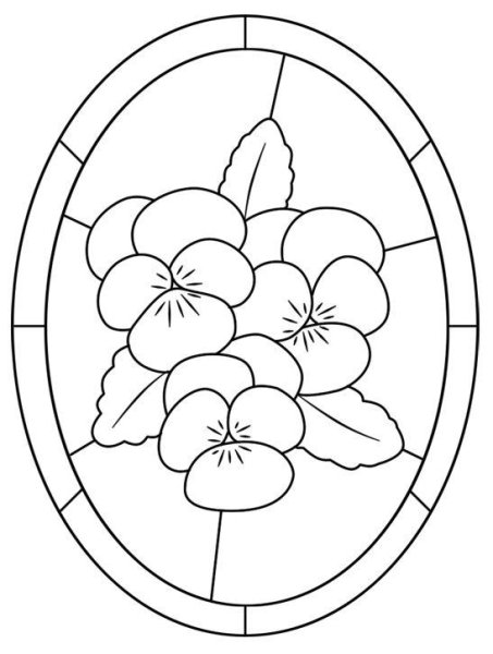 Жостовский поднос контур