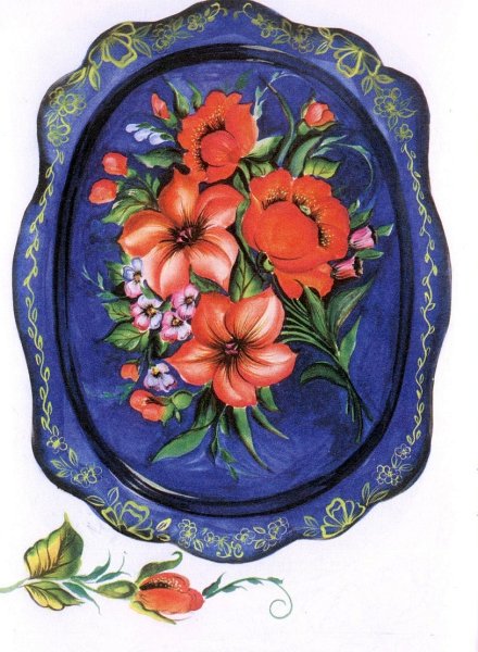 Жостово изразец роспись