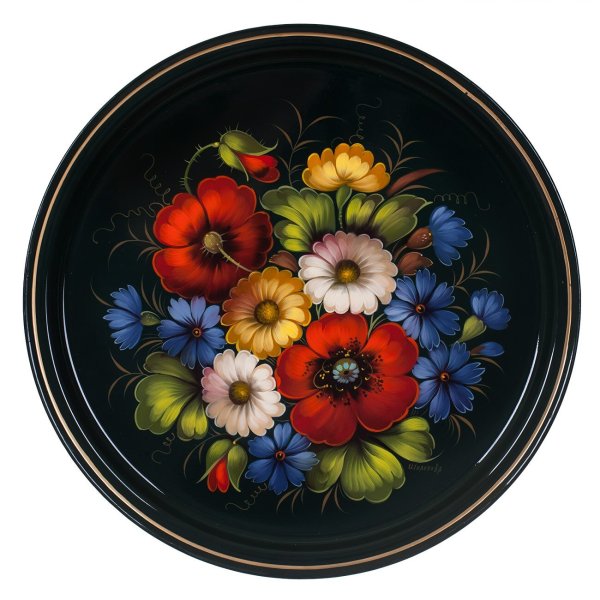 Жостовская роспись маки