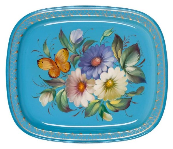 Цветы на подносе рисунки