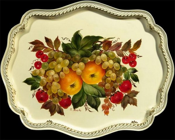 Роспись подносов Жостово