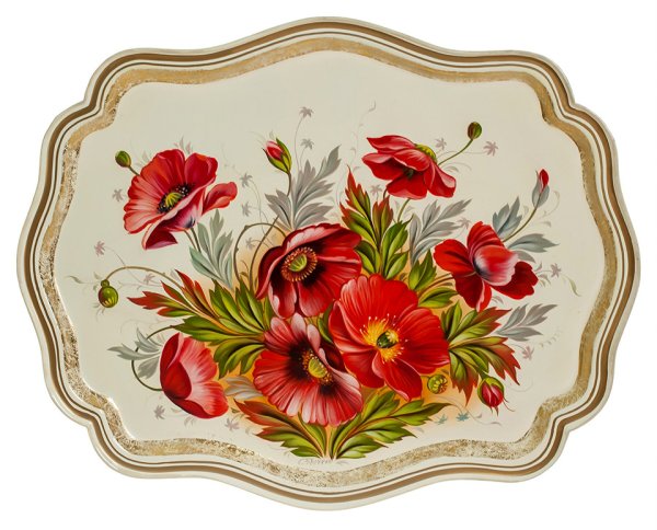 Поднос с узорами