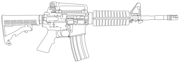 Винтовка m4a1 чертеж