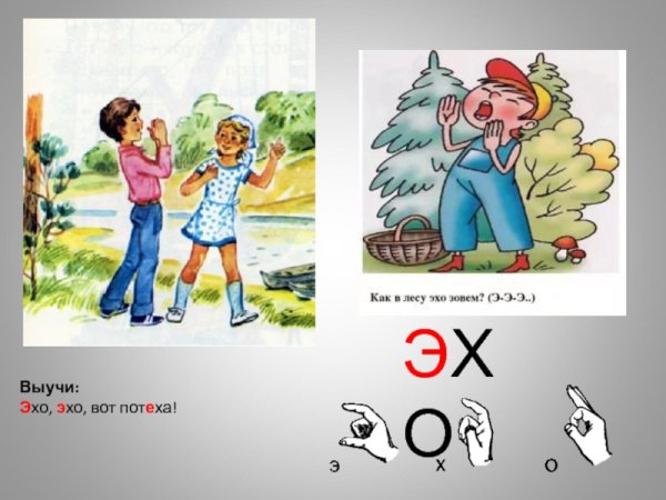 Эхо картинка для детей