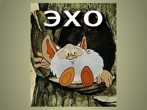 Эхо картинка для детей