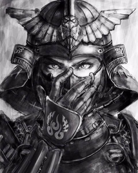 Самурай Ронин арт маска