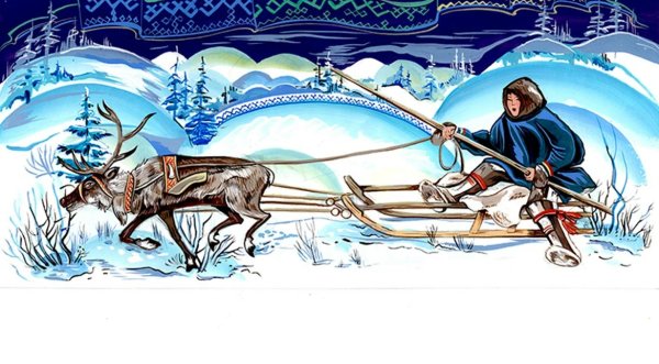 Рисунки народов севера Ханты и манси