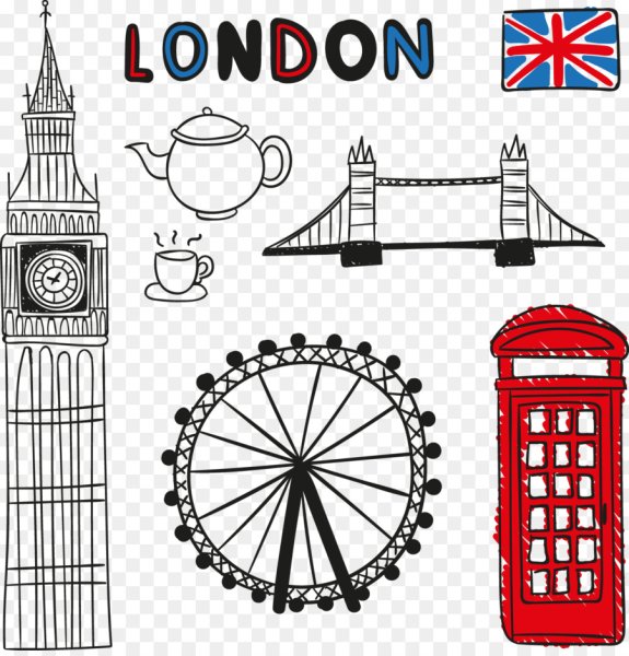 Англия Биг Бен рисунок