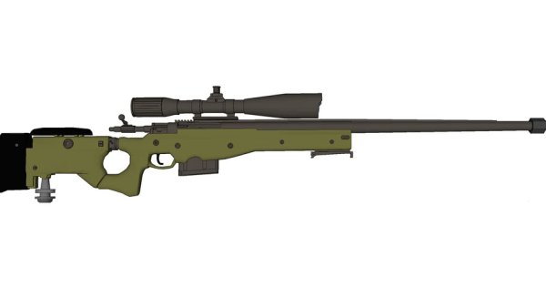 Снайперская винтовка AWM рисунок