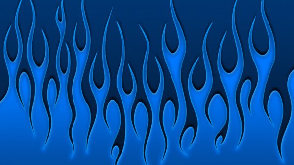 Языки синего пламени