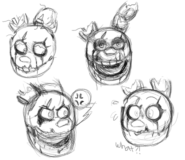 Скетчи ФНАФ Фредди