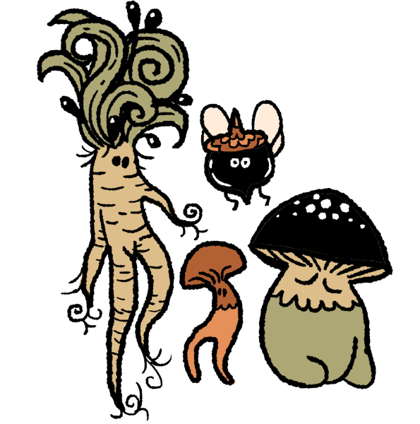 Гоблинкорн Эстетика грибы