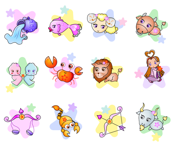 Знаки зодиака мультяшные