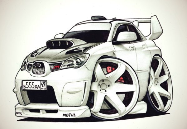 Шарж на Субару Импреза