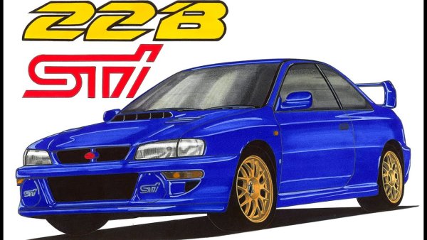 Subaru Impreza 22b рисунок