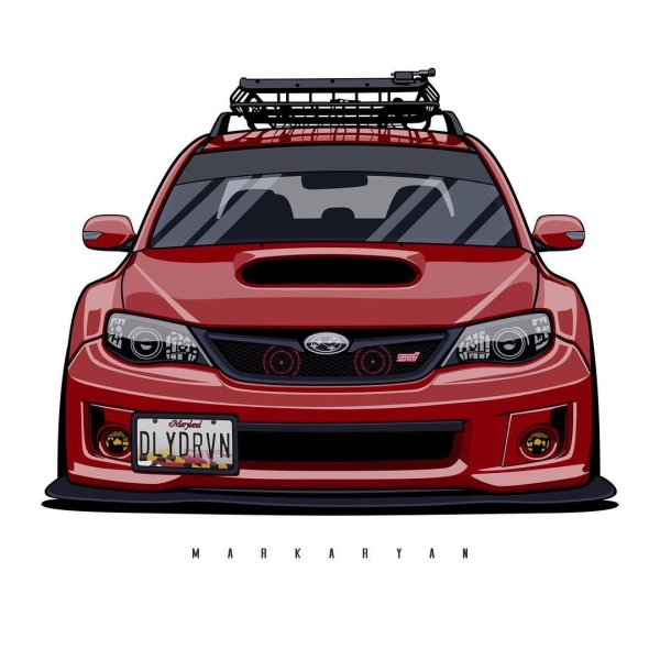 Субару WRX арт