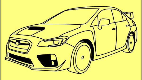 Раскраска Субару WRX