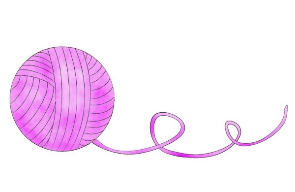 Клубок нарисованный