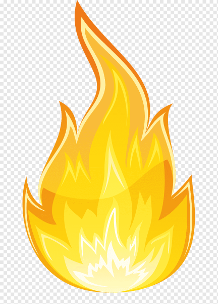 Огонь мультяшный