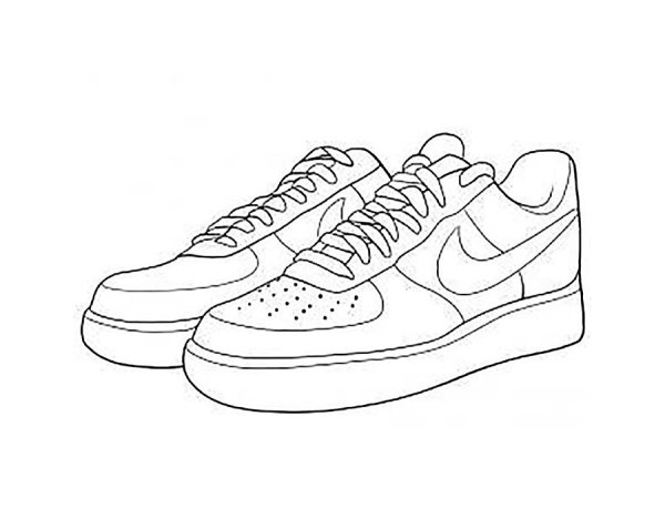 Раскраска найк АИР Форс