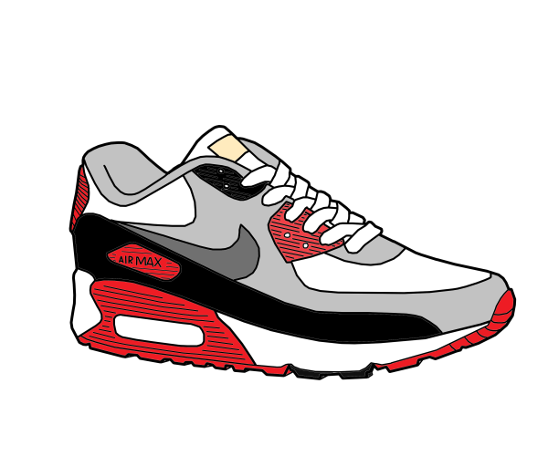 Nike Air Max 90 вектор