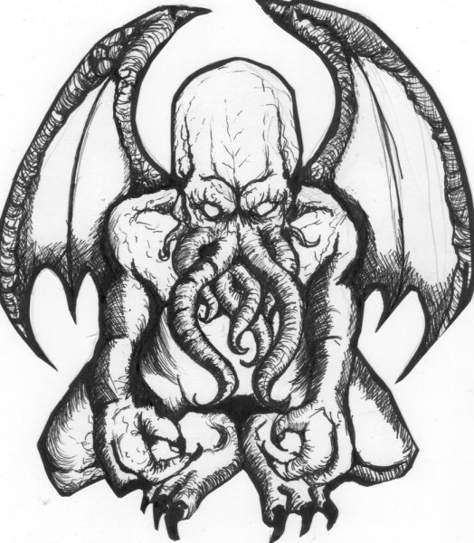 Ктулху набросок Лавкрафта