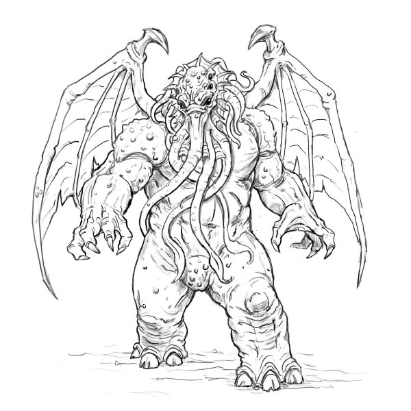 Раскраска Лавкрафт