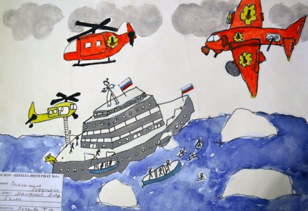 Рисунки ко Дню спасателя для детей