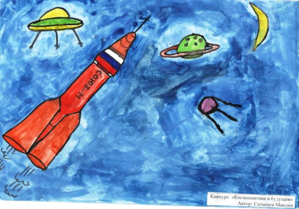 Будущее космонавтики рисунок