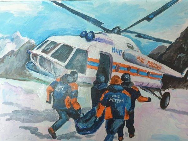 Рисование на тему спасатели МЧС