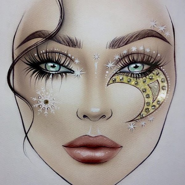 Макияж карандашом