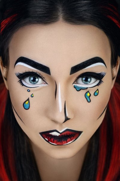 Эскизы грима на лице