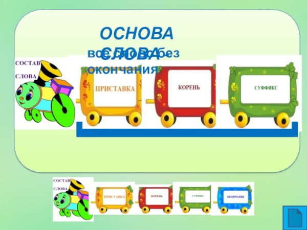 Паровозик по русскому языку