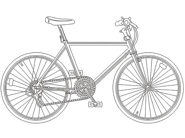 Велосипед рисунок